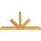 Ekena Millwork Saratoga Rough Sawn Timber Gable Bracket, Western Red Cedar, 96"W x 60"H x 6"D x 6"F, 15/12 Pitch GBW096X60X0606SAR00RWR - alternate 3